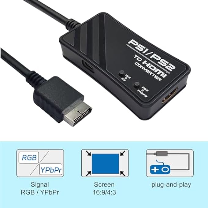 rayihni PS1/PS2 TO HDMI ADAPTER - Image 3