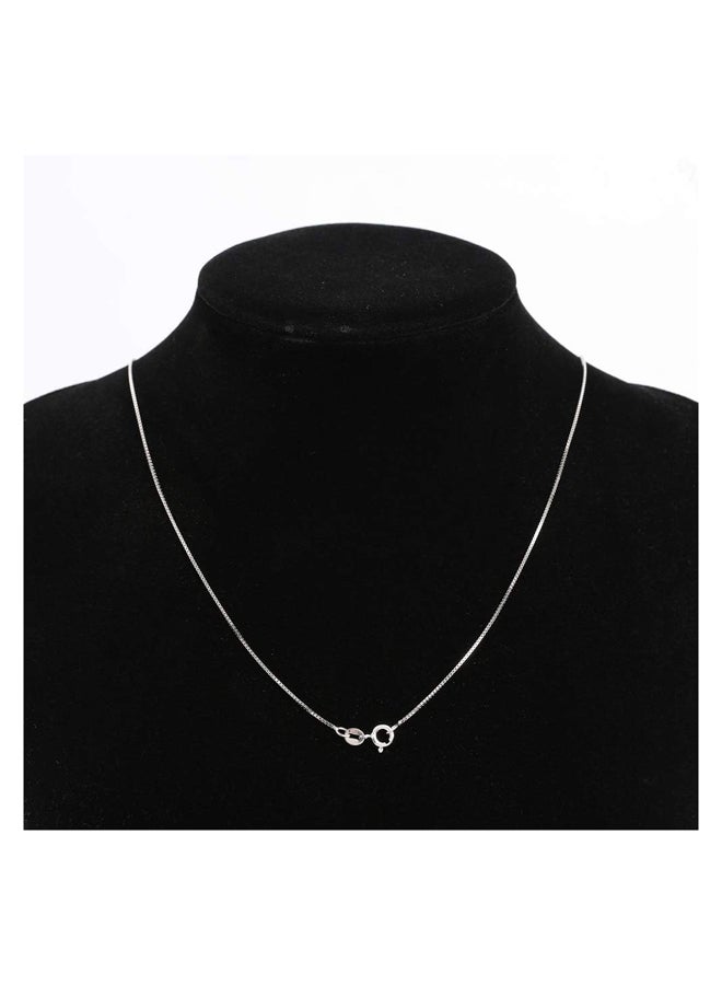 Sterling Silver Chain for Women Girls 0.8mm Upgraded Italian Spring Clasp Chain Necklace, Ultra Thin and Strong - Image 2