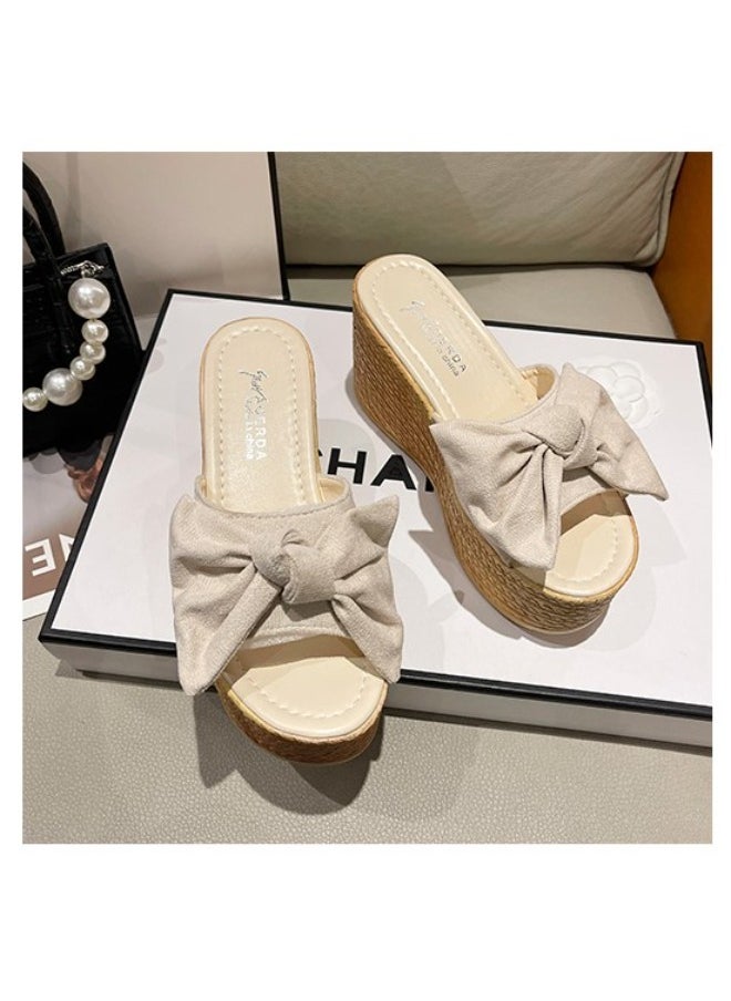 Rup Art Wedge Sandals Slipper Women Very High Heels Sandals Platform Ladies Sandals Shoes  - Image 3