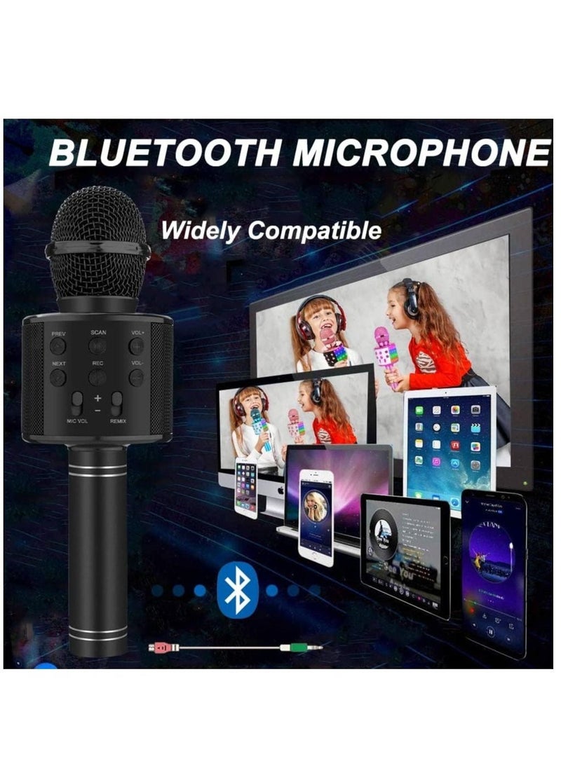 Bluetooth Karaoke Microphone Wireless,Portable Singing Microphone for Kids Adults,Karaoke Machine for Kids Toys,Birthday Gifts Ideas for 3 4 5 6 7 8 9 10 11 12 Year Old Girls Boys Teens - Image 3