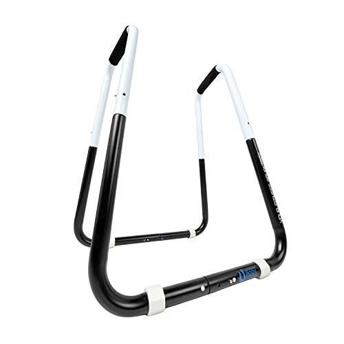 Ultimate Body Press Dip Bar Fitness Station - Adjustable Width Folding Dip Stand with Angled Grips, Stable Leveling and Easy Storage - Image 1