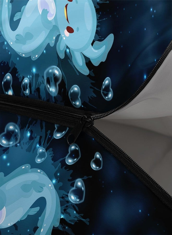 HOSIMA All-Season Blue Themed Dreamy Axolotl Kids Compact Sleeping Bag for Camping Essentials,0 Degree Sleeping Bags Suitable for Adults Outdoor Hiking. - Image 5