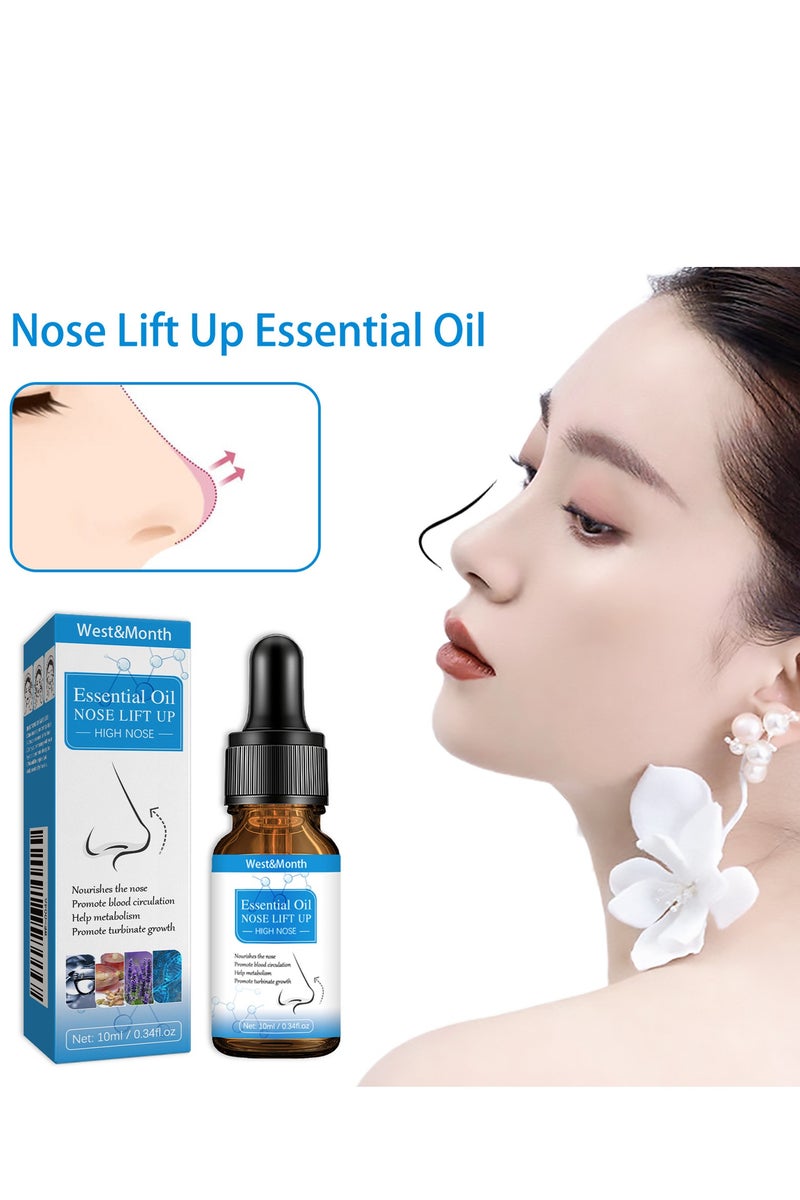 ويست اند مانث زيت أساسي لشد الأنف لشد الأنف بالزيوت العطرية، سيروم شد الأنف بالكولاجين لإعادة تشكيل الوجه بمنتجات العناية ببشرة الوجه الطبيعية - Image 2