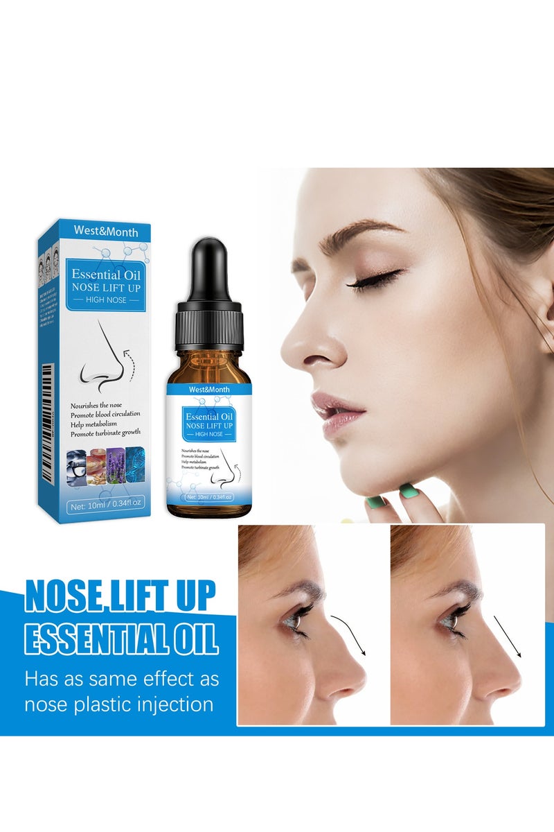 ويست اند مانث زيت أساسي لشد الأنف لشد الأنف بالزيوت العطرية، سيروم شد الأنف بالكولاجين لإعادة تشكيل الوجه بمنتجات العناية ببشرة الوجه الطبيعية - Image 1