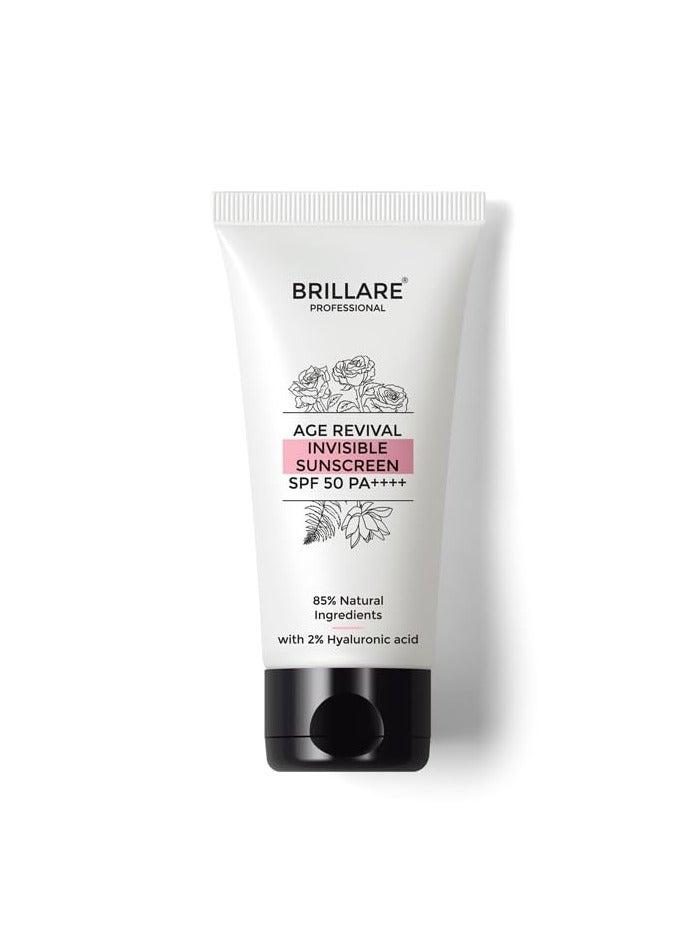 BRILLARE AGE REVIVAL INVISIBLE SUNSCREEN SPF 50 50GM - Image 1
