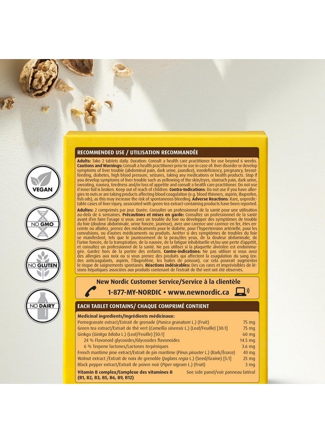 New Nordic Clear Brain Tablets, Supports Normal Cognitive Health and Memory, with Green Tea and Walnut, Swedish Made, 60 Count (Pack of 1) - Image 2