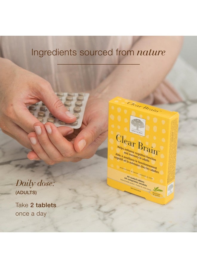 New Nordic Clear Brain Tablets, Supports Normal Cognitive Health and Memory, with Green Tea and Walnut, Swedish Made, 60 Count (Pack of 1) - Image 5