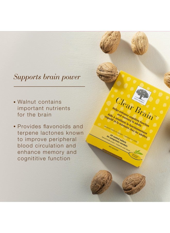 New Nordic Clear Brain Tablets, Supports Normal Cognitive Health and Memory, with Green Tea and Walnut, Swedish Made, 60 Count (Pack of 1) - Image 4
