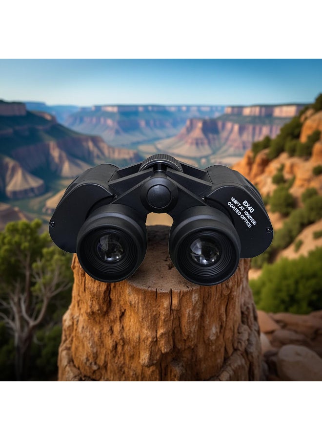 8x40 binoculars, clear HD zoom vision for hiking, hunting and travel - Image 2