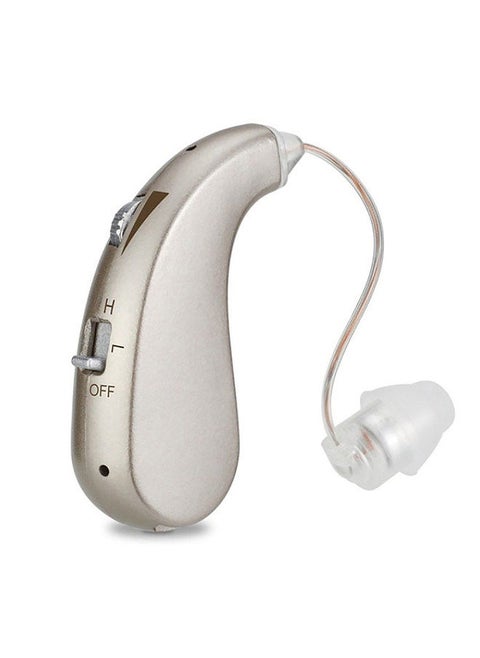 1PCS Mini Rechargeable BTE Ear Back Type Hearing Device Low Power Consumption Sound Amplifier
