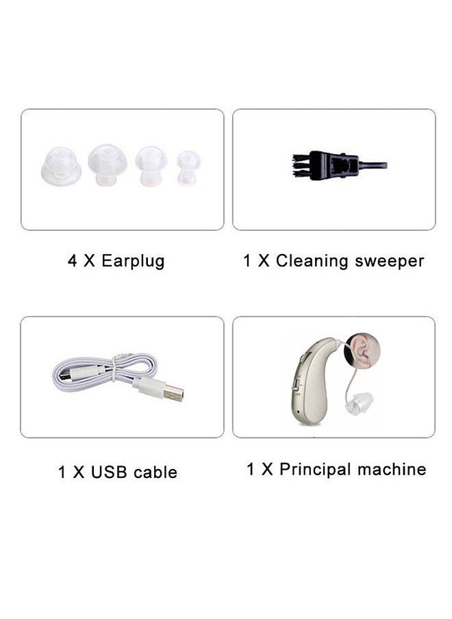 Generic - 1PCS Mini Rechargeable BTE Ear Back Type Hearing Device Low Power Consumption Sound Amplifier - Image 1