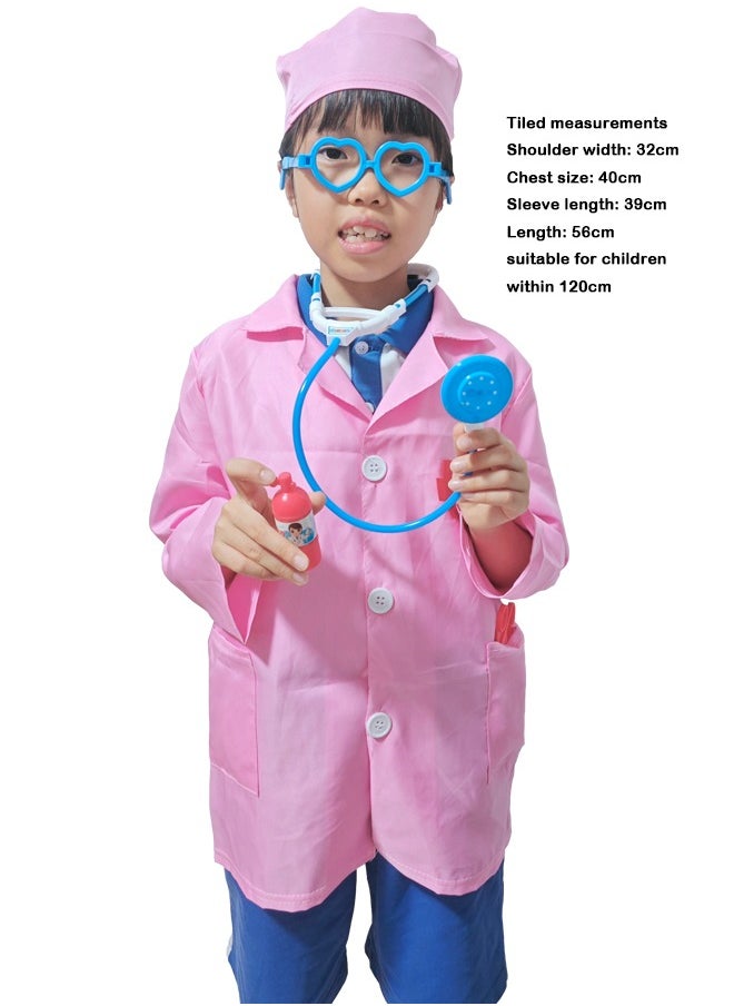 Generic 9 Piece Kids Dress Up Set Doctor Cosplay Costume for Boys and Girls 3-7 Years Old Birthday Party Toys Pretend Play Doctor Playsets  - Image 3