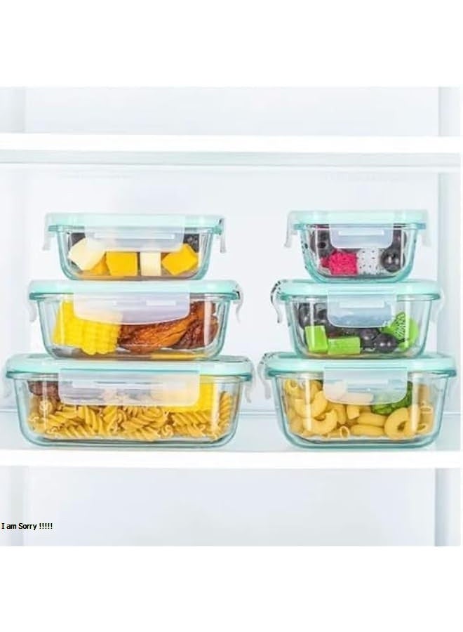 جرين تايجر علب تخزين طعام زجاجية بأغطية - عبوة من 8 علب محكمة الإغلاق لتحضير الوجبات، علب غداء زجاجية مانعة للتسرب وخالية من مادة BPA، آمنة للاستخدام في الميكروويف والفرن والفريزر وغسالة الصحون - Image 2