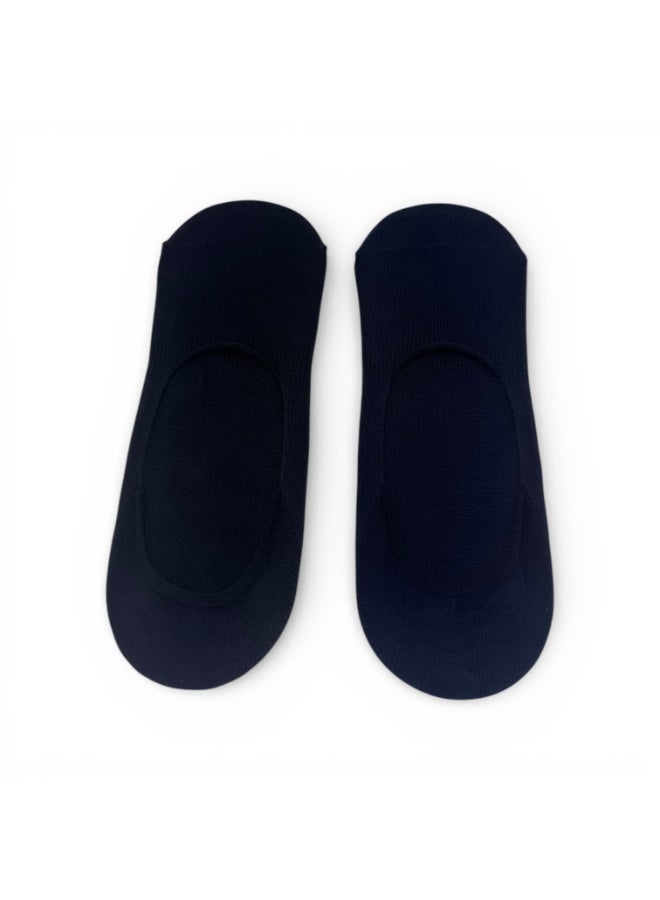 Aurleon Stay On Invisible Cotton No Show Socks with Silicone Grip –Flat Seam Toe –  Made in Turkey - Image 5