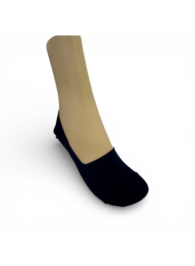 Aurleon Stay On Invisible Cotton No Show Socks with Silicone Grip –Flat Seam Toe –  Made in Turkey - Image 4