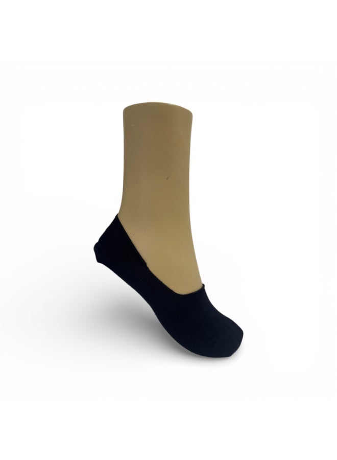 Aurleon Stay On Invisible Cotton No Show Socks with Silicone Grip –Flat Seam Toe –  Made in Turkey - Image 1