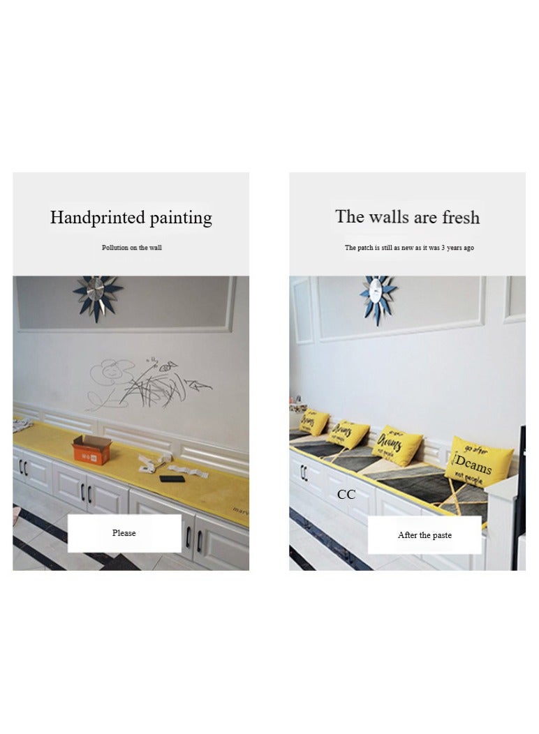 40cm x 10m Waterproof and Moisture-proof Solid Color PVC Self-adhesive Wallpaper - Image 3