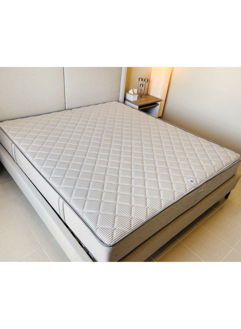 Handpicked Furniture Medium Soft Mattress, Bonel Spring Mattress with Edge Support and Jackard Fabric, Medium Sinking Feel, Reversable Mattress 25cm Thickness - Image 1