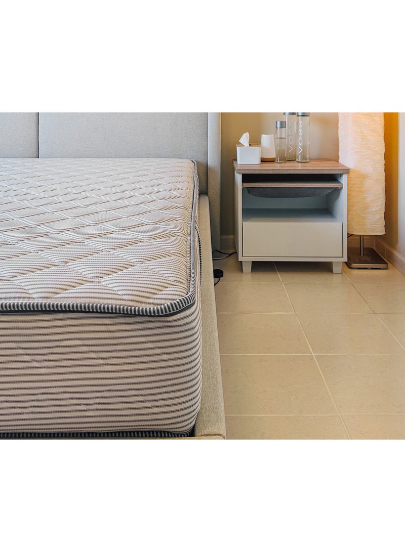 Handpicked Furniture Medium Soft Mattress, Bonel Spring Mattress with Edge Support and Jackard Fabric, Medium Sinking Feel, Reversable Mattress 25cm Thickness - Image 2