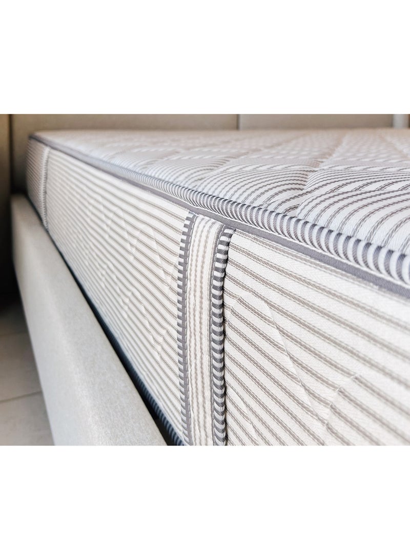 Handpicked Furniture Medium Soft Mattress, Bonel Spring Mattress with Edge Support and Jackard Fabric, Medium Sinking Feel, Reversable Mattress 25cm Thickness - Image 3