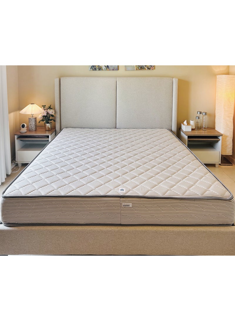 Handpicked Furniture Medium Soft Mattress, Bonel Spring Mattress with Edge Support and Jackard Fabric, Medium Sinking Feel, Reversable Mattress 25cm Thickness - Image 5
