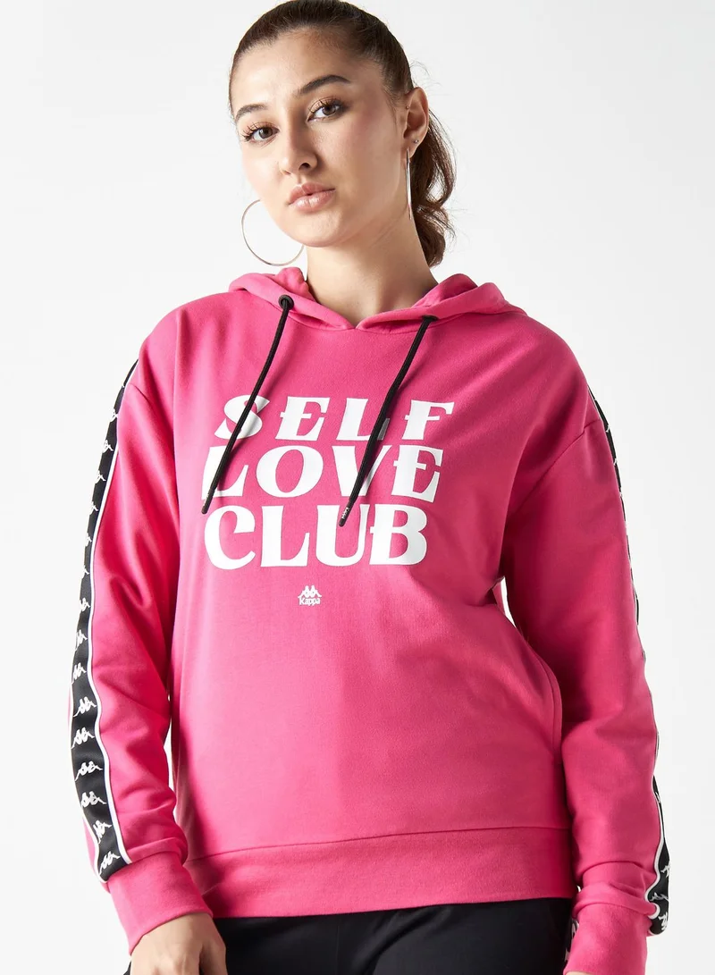 كابا Logo Tape Detail Hoodie