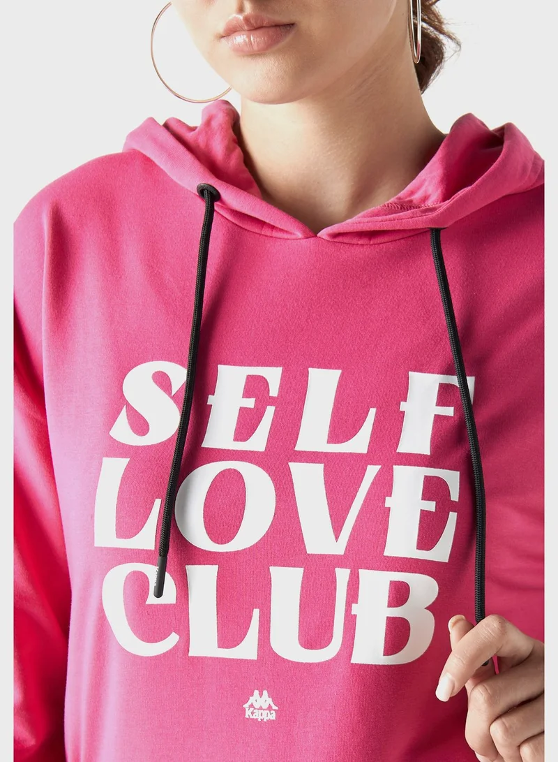كابا Logo Tape Detail Hoodie