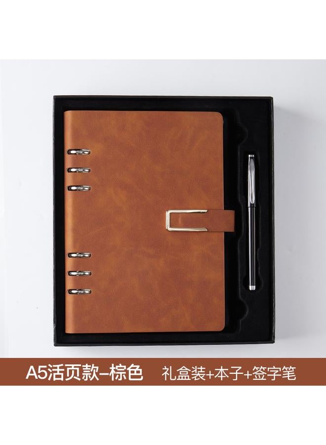 Bluejw A5 Notebook Loose-leaf Simple Easy To Split Notepad Gift Box Suit Hand Ledger Customized Notebook B5 Thick Notebook - Image 1