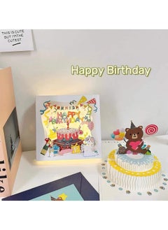 Y&D 3D Birthday Cards for Girl Gift, Music Warming LED Light Gift Greeting Card Mom Wife Sister Boy and Friends 1 Pack  - Image 2