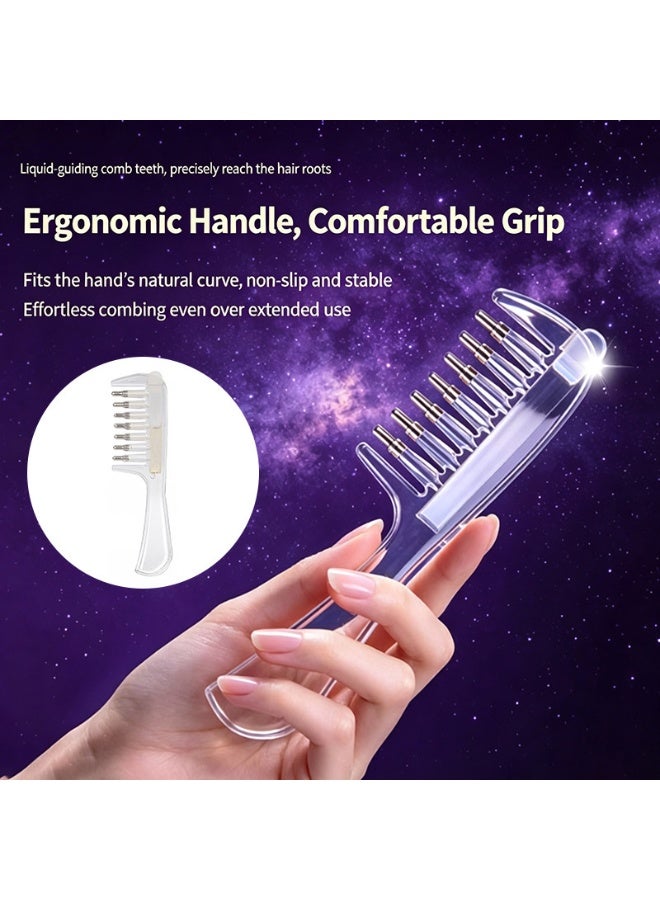 DubaiGallery Premium Hair Scalp Massage Comb Set for Women and Men, Gentle Detangling Brush with Wide Teeth, Comfortable Grip, Relaxing Scalp Care Tool for Wet or Dry Hair, Daily Styling and Hair Care Routine - Image 3