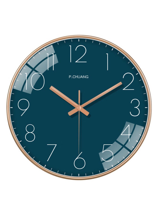 Peng Chuang Pengchuang Swiss Movement Quartz Clock, Home Fashion Wall Clock, Living Room Wall-mounted Clock, Electronic Timepiece For Classroom, Simple Desig - Image 3