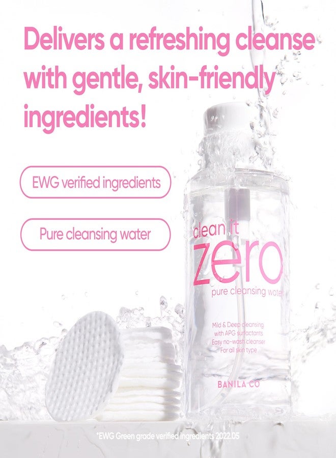 BANILA CO Clean It Zero Pure Cleansing Water | Gentle Cleanser for Sensitive Skin | Micellar Water Makeup Remover No Rinse & Oil Free (310ml / 10.48 fl.oz) - Image 2