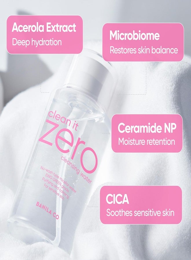 BANILA CO Clean It Zero Pure Cleansing Water | Gentle Cleanser for Sensitive Skin | Micellar Water Makeup Remover No Rinse & Oil Free (310ml / 10.48 fl.oz) - Image 3