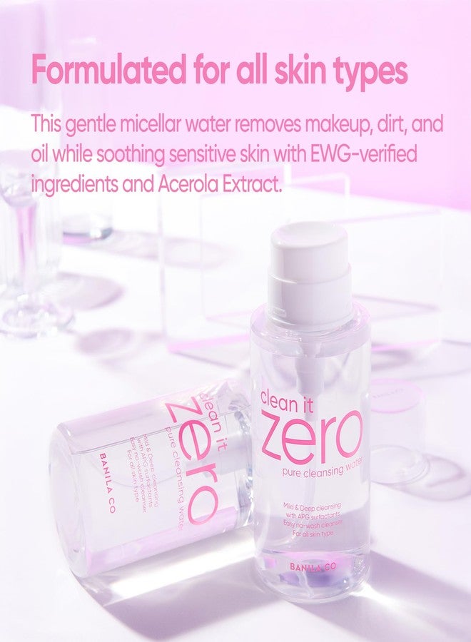 BANILA CO Clean It Zero Pure Cleansing Water | Gentle Cleanser for Sensitive Skin | Micellar Water Makeup Remover No Rinse & Oil Free (310ml / 10.48 fl.oz) - Image 4