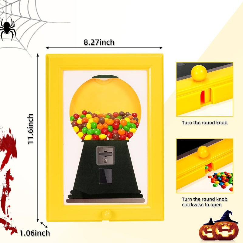 Winb Candy Dispenser Frame, Candy Picture Frame Dispenser, Handy Candy Frame Dispenser, Picture Frame Candy Dispenser, For Candies, Nuts, Dog & Cat Treats, Suitable for Birthday & Holiday Gifts (Pink) - Image 2