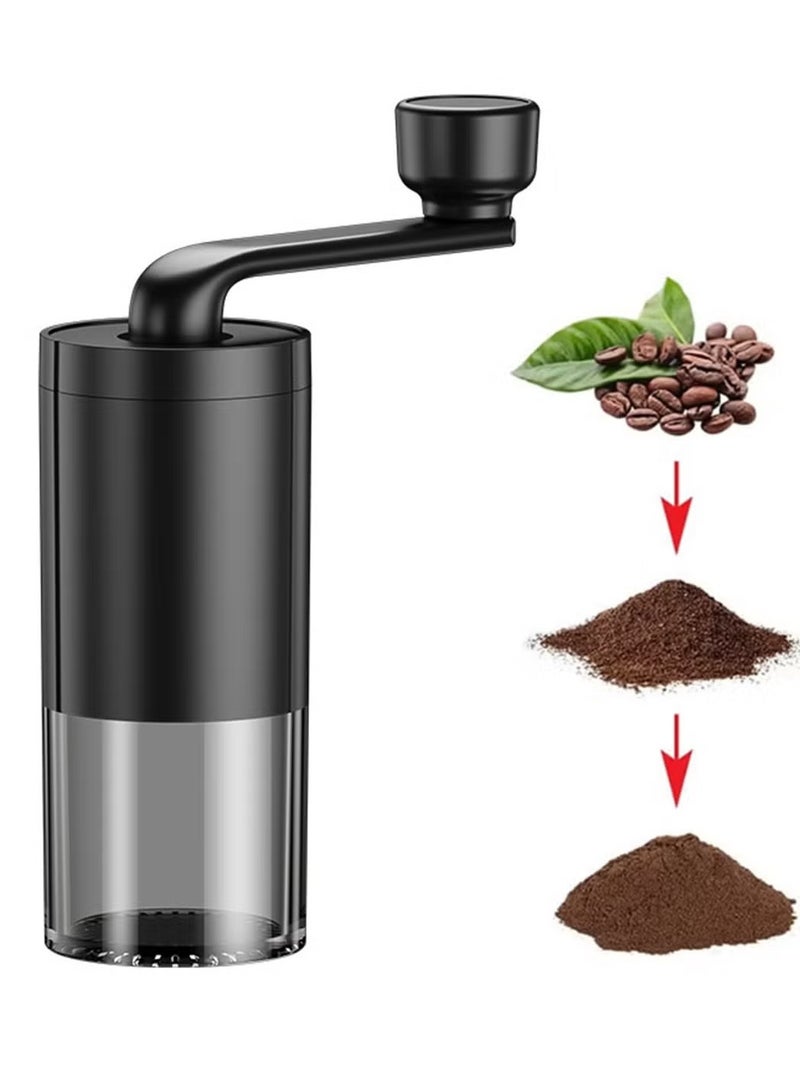 أوالس طاحونة قهوة يدوية من السيراميك والبلاستيك - آلة محمولة متكاملة لاستخلاص القهوة بطريقة أمريكية محضرة باليد - مثالية للتخييم والسفر واستخدام المنزل. - Image 1