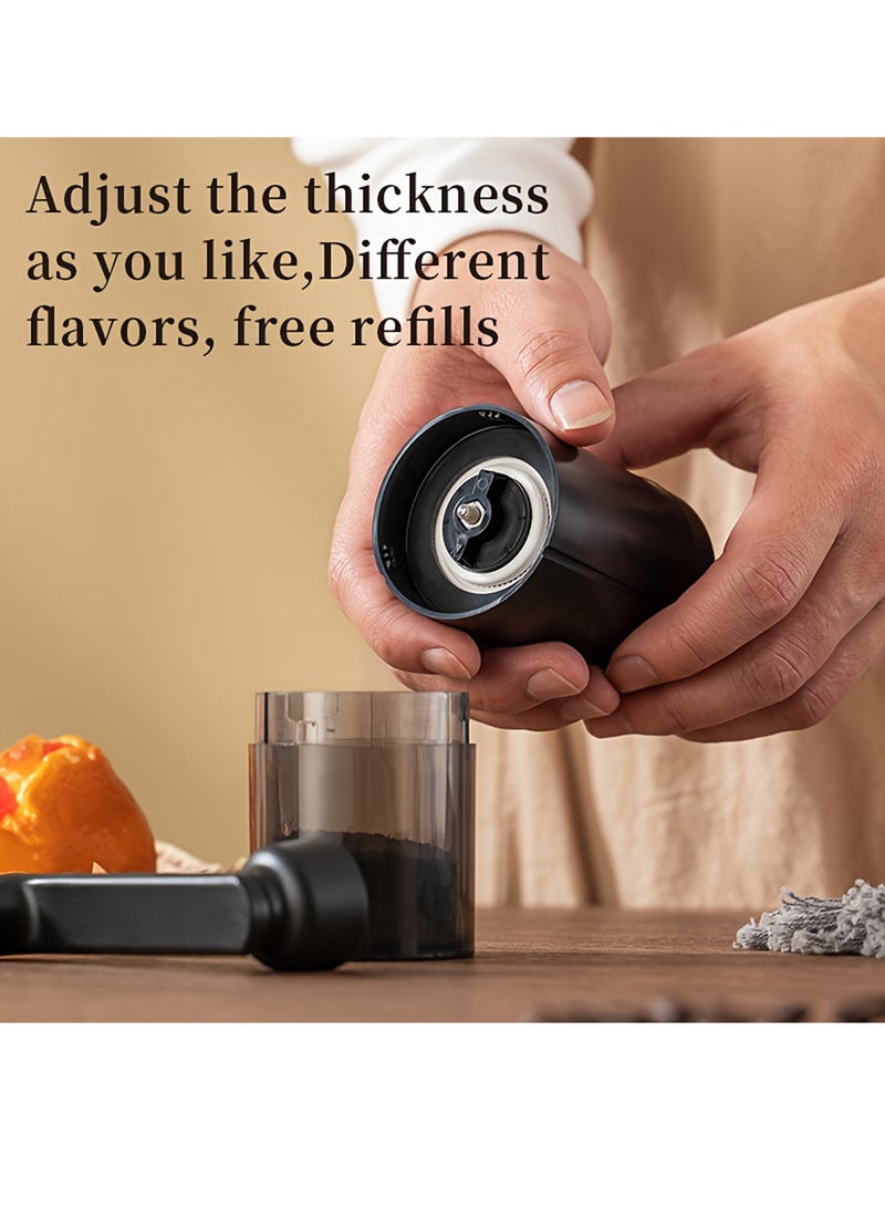 أوالس طاحونة قهوة يدوية من السيراميك والبلاستيك - آلة محمولة متكاملة لاستخلاص القهوة بطريقة أمريكية محضرة باليد - مثالية للتخييم والسفر واستخدام المنزل. - Image 4