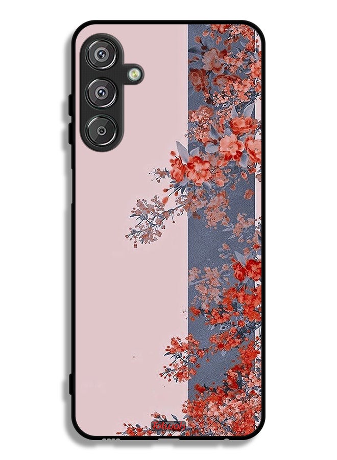 Tolwak Samsung Galaxy M15 5G Protective Case Cover Tree Leaves And Flowers Art - Image 1
