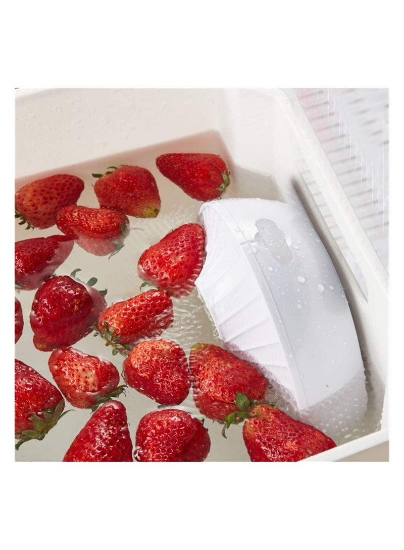 vMini Ultrasonic Dishwasher USB Dishwasher Multifunction Portable and Countertop Smart Dishwashers High Pressure Wave Integrated Cleaner Tool for Dishes Vegetable Fruit Washing (White) - Image 3