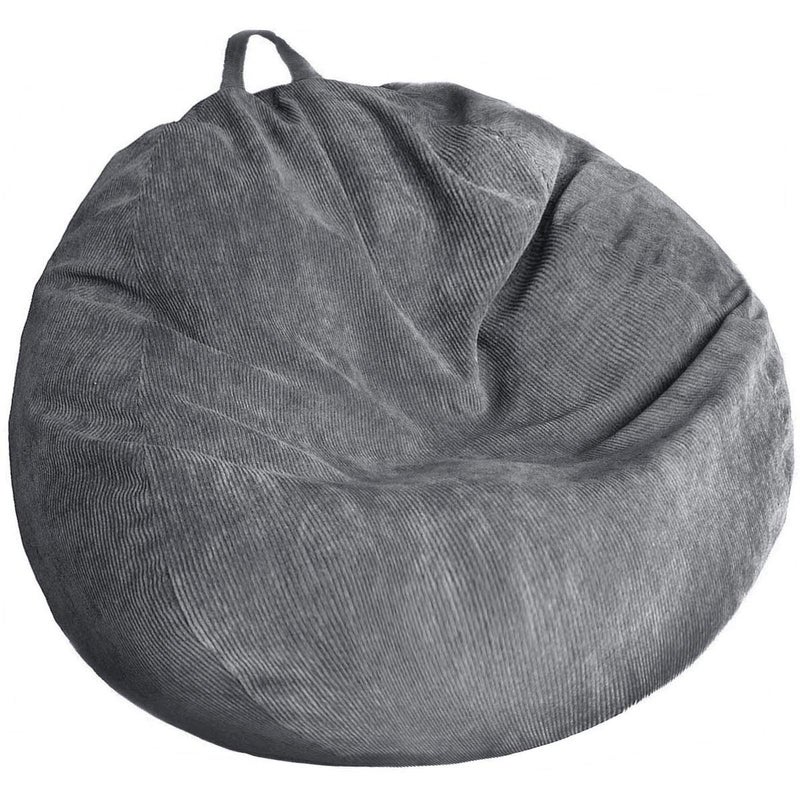 Kisoy Bean Bag Chair Cover No Filler Stuffed Animal Storage Bean Bag Cover Pets DogsCats Lazy Beds Washable Ultra Soft Corduroy Stuffed for Organizing Plush Toys or Textile Sack Bean Bag