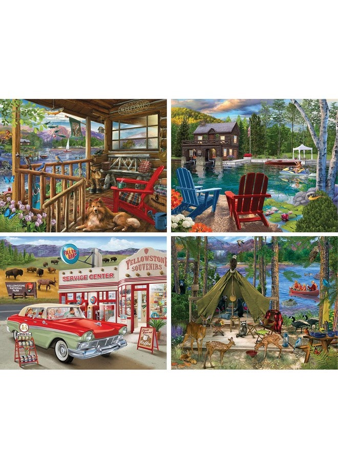 Bits and Pieces Bits and Pieces - 4-in-1 Multi-Pack - 300 Piece Jigsaw Puzzles for Adults - Large pc Puzzle Set Bundle by Bigelow Illustrations -16"x20" (41cmx51cm)  - Image 2