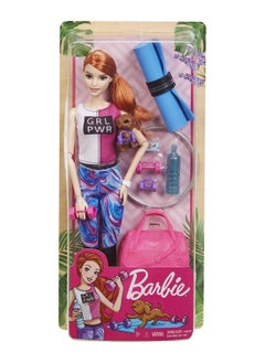 Mattel BARBIE Barbie doll recharge with this workout themed set that includes a doll  - Image 1