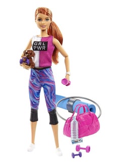 Mattel BARBIE Barbie doll recharge with this workout themed set that includes a doll  - Image 2