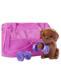 Mattel BARBIE Barbie doll recharge with this workout themed set that includes a doll  - Image 4