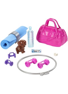 Mattel BARBIE Barbie doll recharge with this workout themed set that includes a doll  - Image 5
