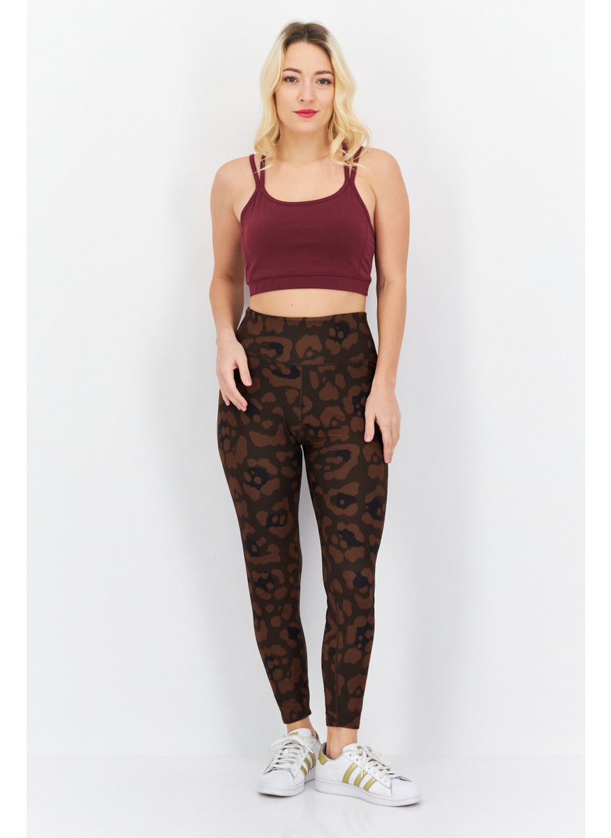 Sage Collective Women Sportswear Fit Yoga Leggings, Brown  - Image 4
