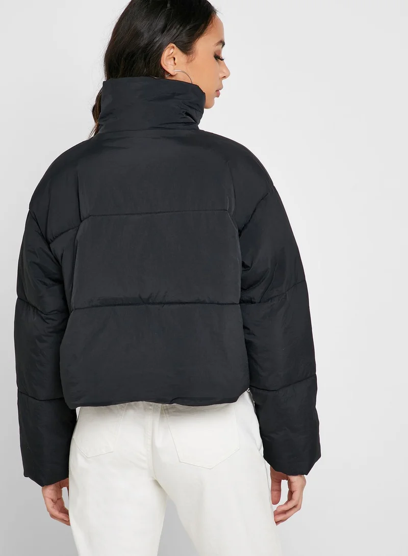 TOPSHOP Full Zip Quilted Jacket