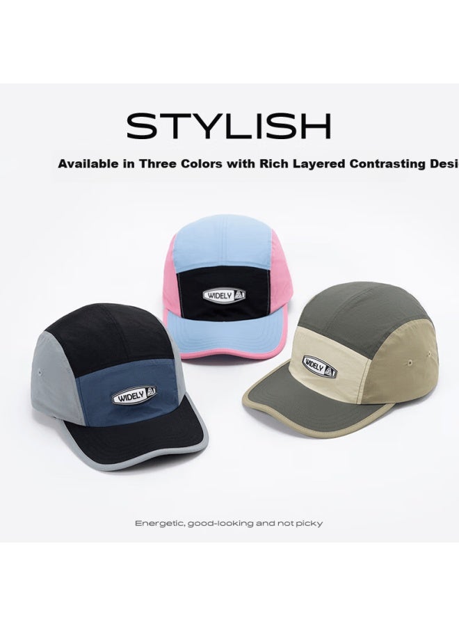 Fancet Men's Baseball Cap Korean Style Fashion Colorblock Water-repellent Quick-dry Soft Top Boat Hat Outdoor Cycling Duckbill Cap - Image 5