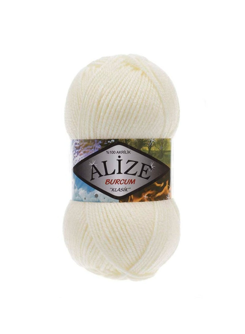 ALIZE Burcum Klasik Acrylic Yarn 62 Light Cream