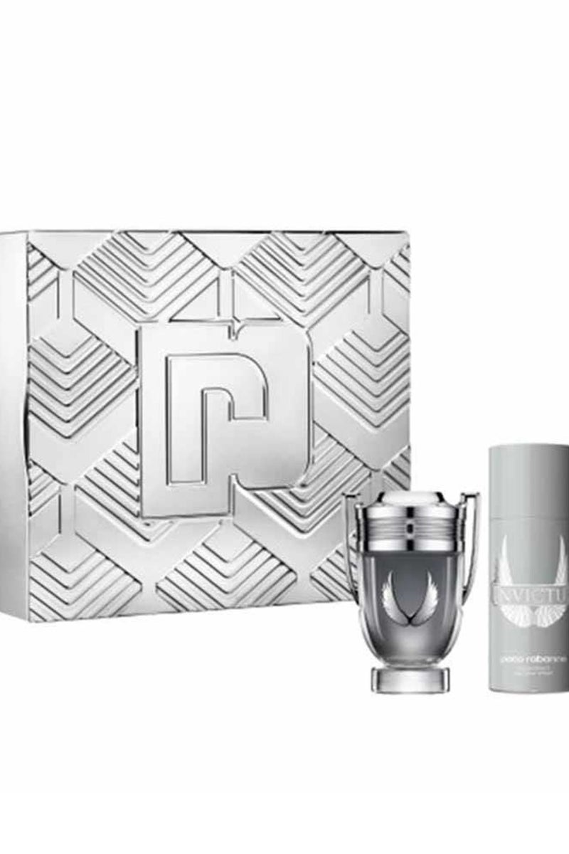Paco Rabanne Invictus Platinum EDP For Men 100ML Gift Set